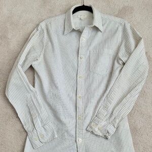 SONOMA LIFE+STYLE Men's Striped Shirt White/Blue Size Small Cotton